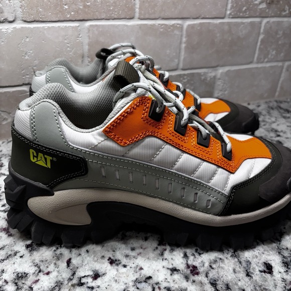 Caterpillar Intruder Men's Sneaker Orange Gray Rugged Trail Hiking Chore 10.5M - Picture 5 of 8